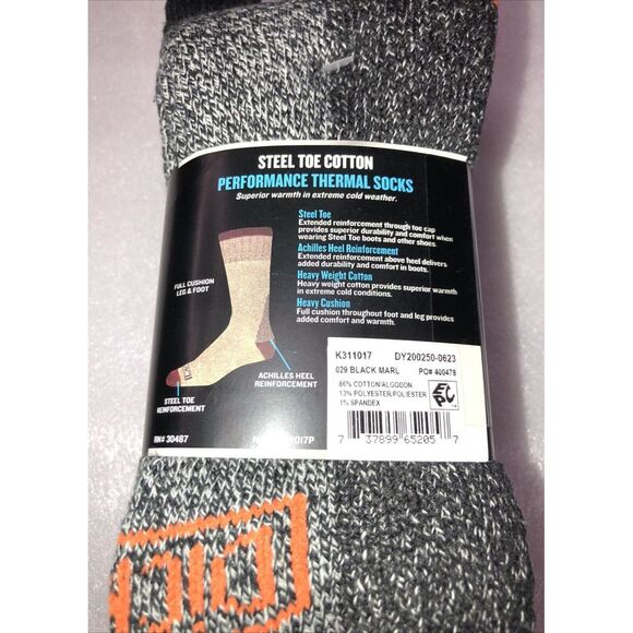 9 Pairs of Genuine Dickies Steel Toe Crew Performance Thermal Socks 3 packs NEW - Picture 7 of 16